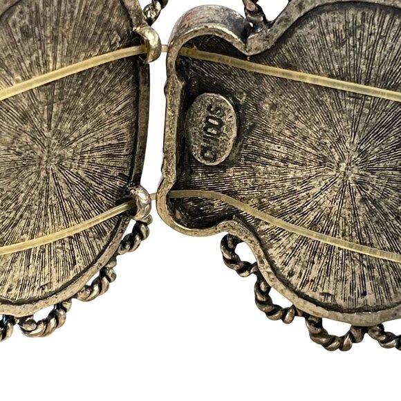 Chico's Luxor Multicolor Oval Stretch Statement Bracelet Large - Picture 4 of 9